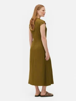 The Edit Satin Midi Dress|Primark Outlet