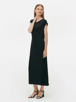 The Edit Satin Midi Dress|Primark Online