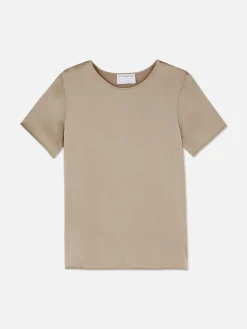The Edit Satin T-Shirt|Primark Sale