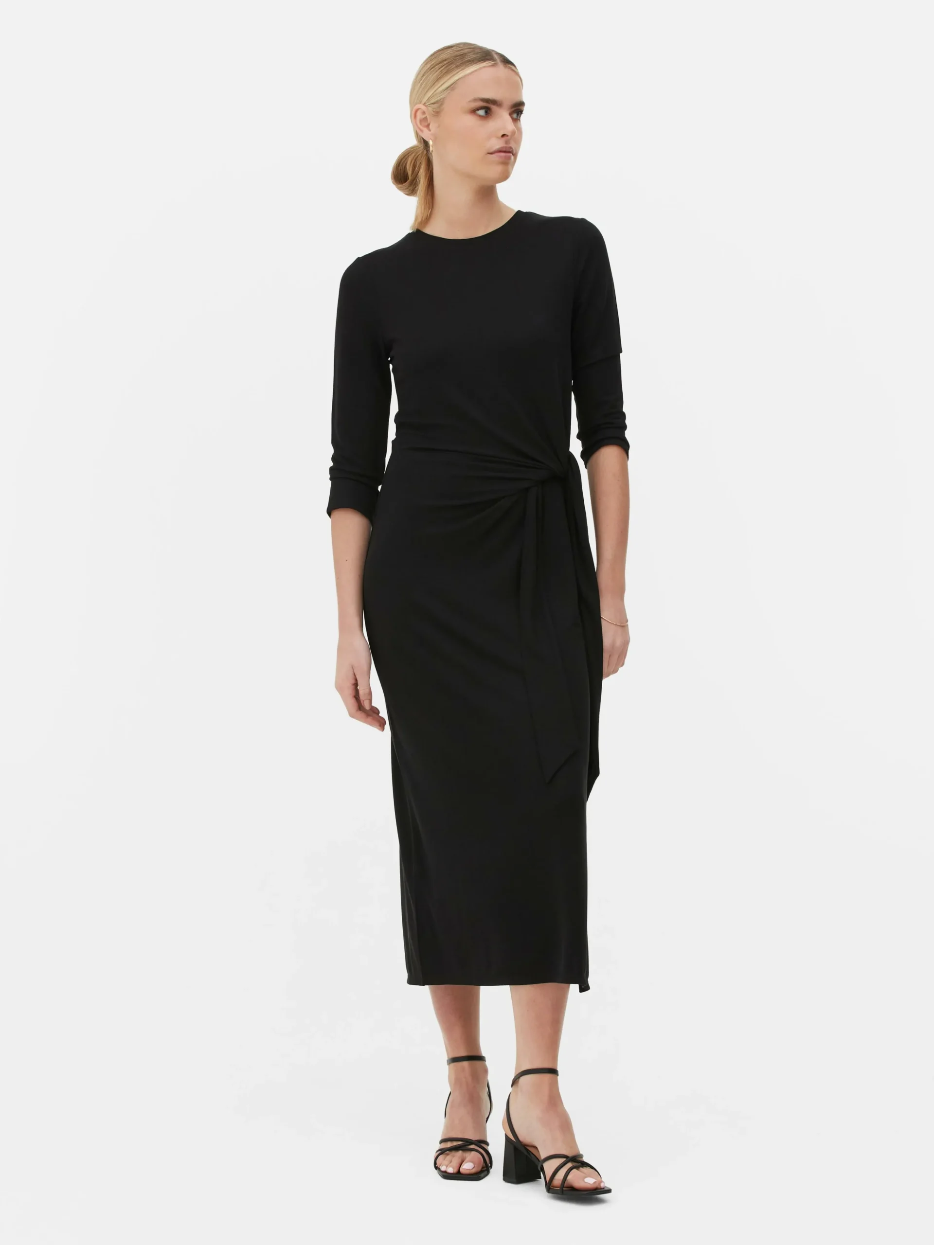The Edit Side Tie Jersey Dress|Primark Discount