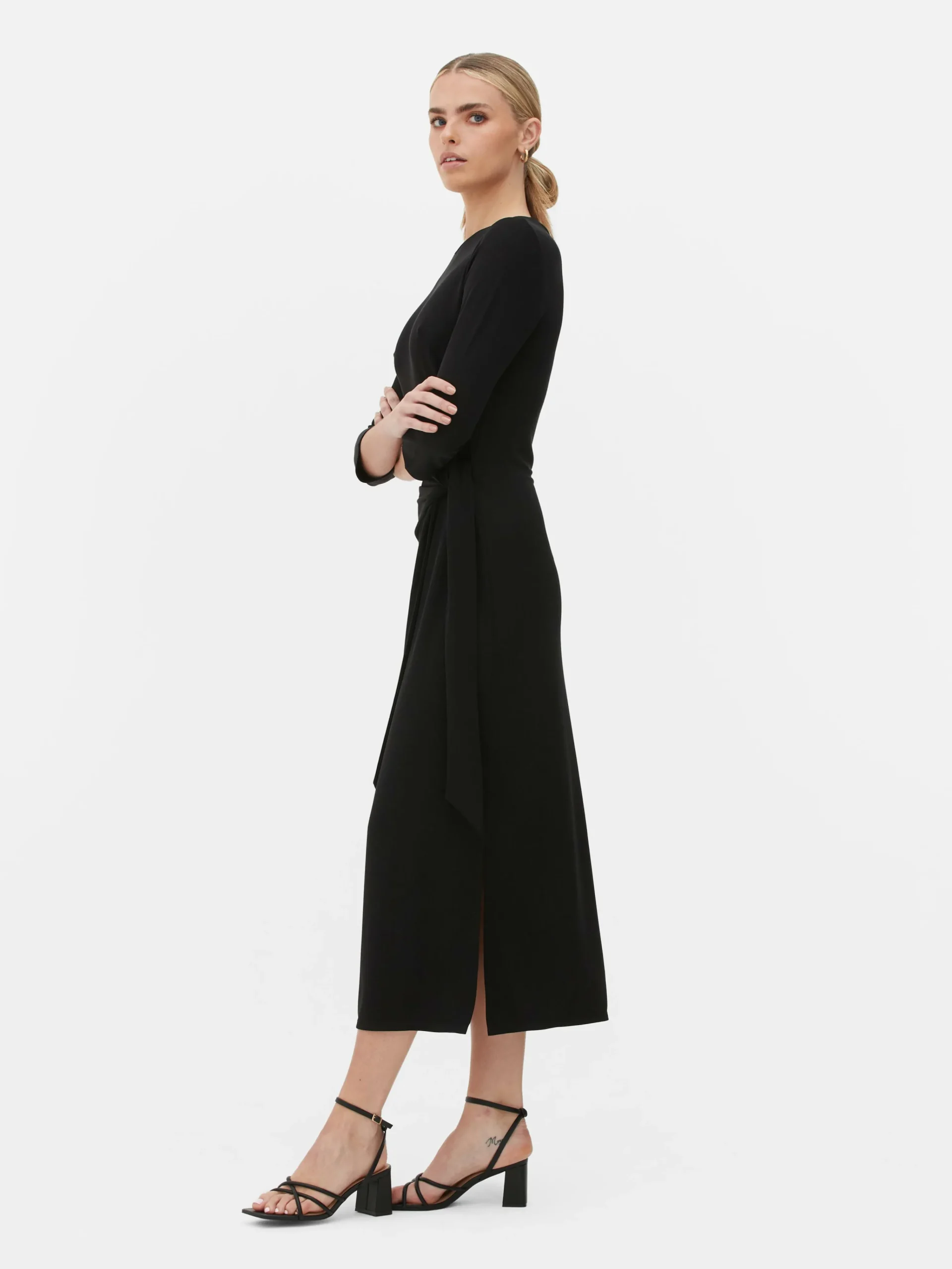 The Edit Side Tie Jersey Dress|Primark Discount