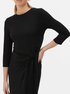 The Edit Side Tie Jersey Dress|Primark Discount