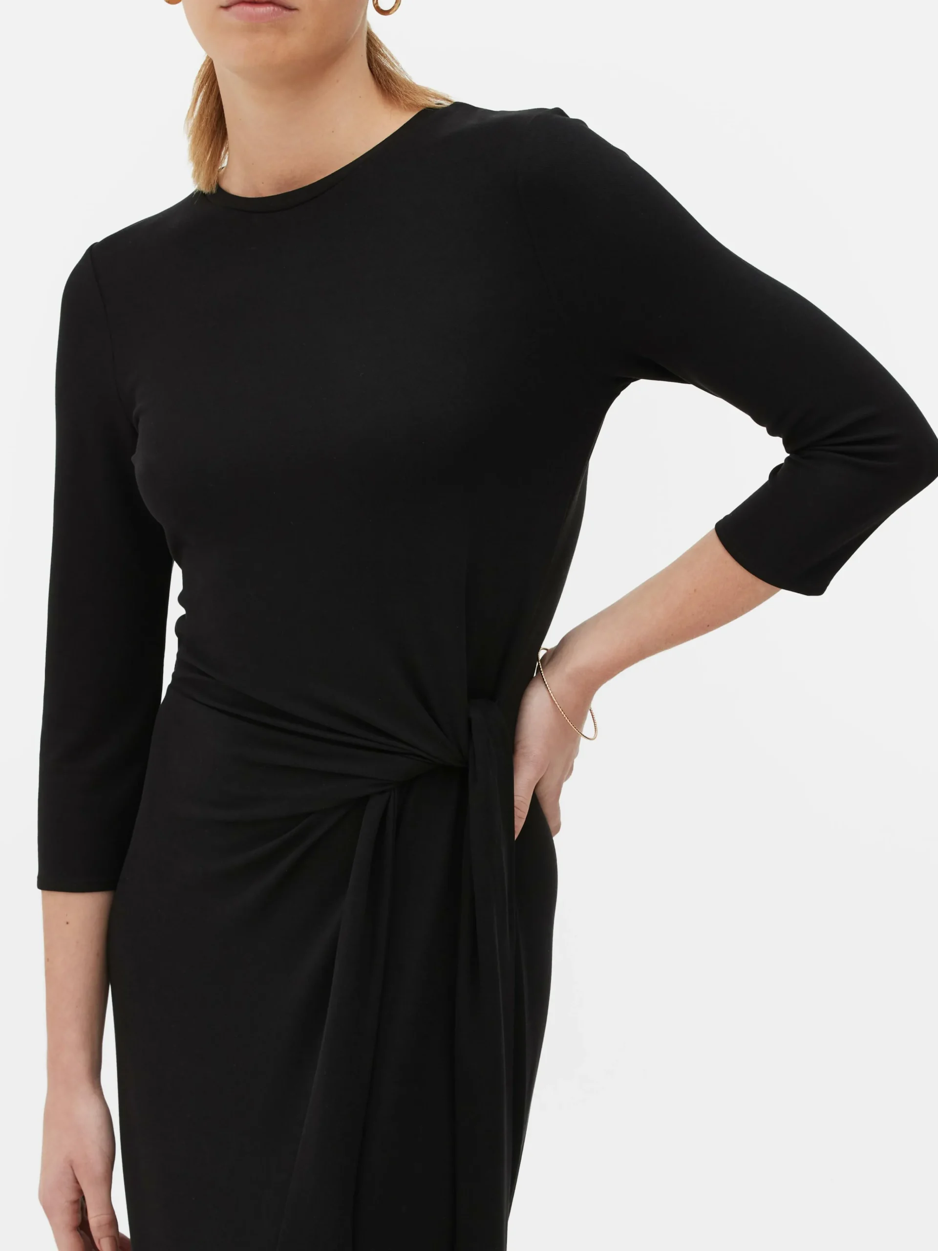 The Edit Side Tie Jersey Dress|Primark Discount