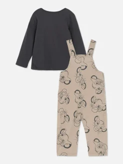 The Lion King 30th Anniversary Tee And Overalls Set|Primark New