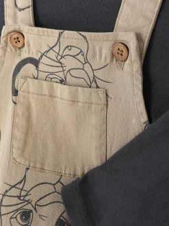 The Lion King 30th Anniversary Tee And Overalls Set|Primark New