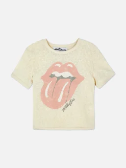 The Rolling Stones Logo Cropped T-Shirt|Primark Online