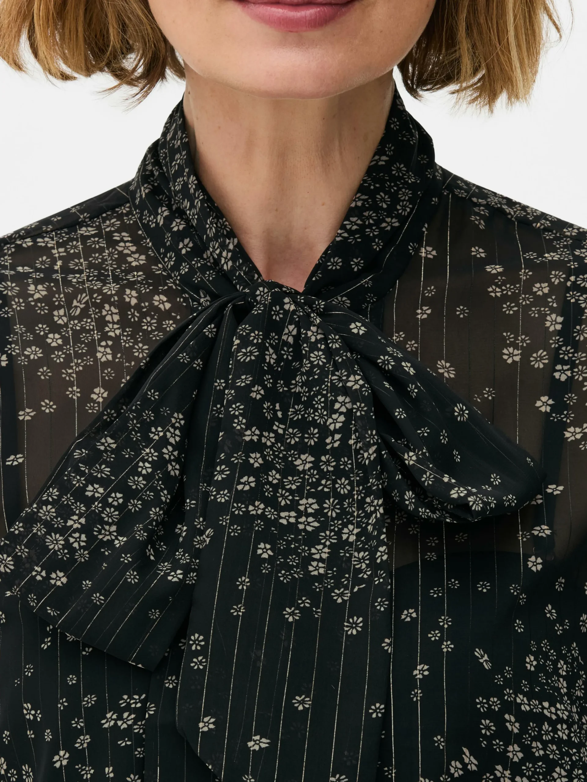 Tie Neck Blouse|Primark