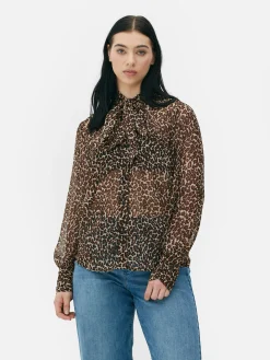 Tie Neck Blouse|Primark Outlet