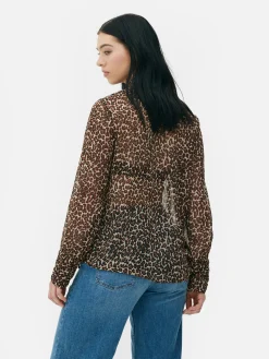 Tie Neck Blouse|Primark Outlet