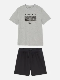 Tokyo T-Shirt And Shorts Pajamas|Primark Hot