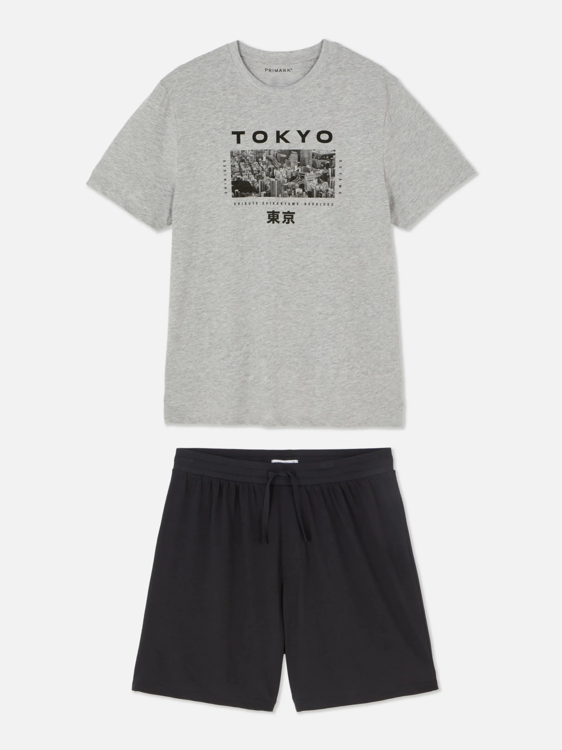 Tokyo T-Shirt And Shorts Pajamas|Primark Hot