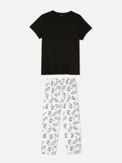 T-Shirt And Joggers Pajamas|Primark Clearance