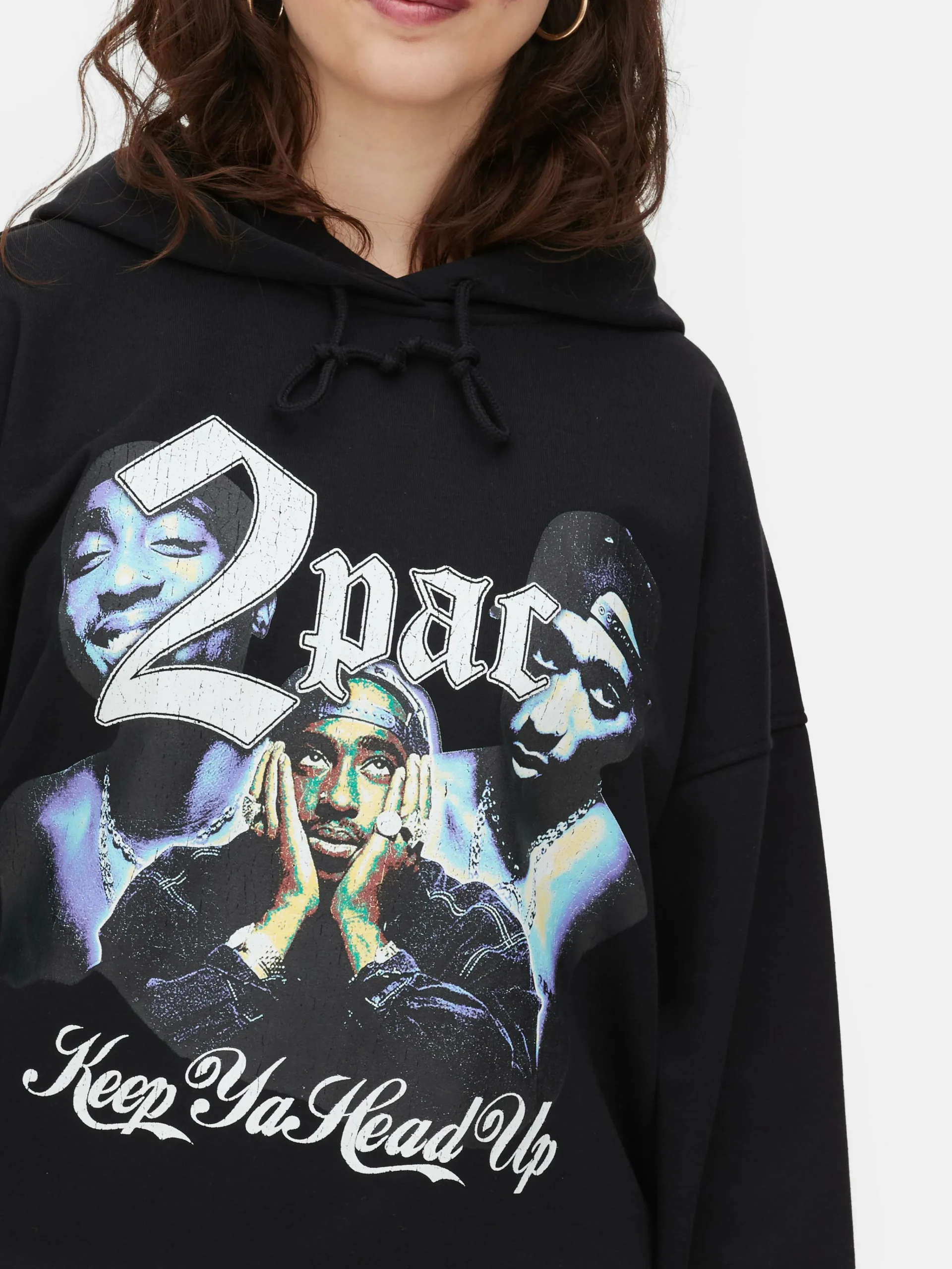 Tupac Pullover Hoodie|Primark Outlet