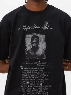 Tupac Script Graphic T-Shirt|Primark Sale