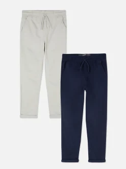 Twill Drawstring Pants|Primark