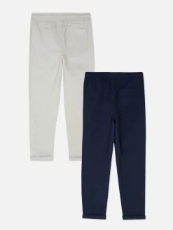 Twill Drawstring Pants|Primark