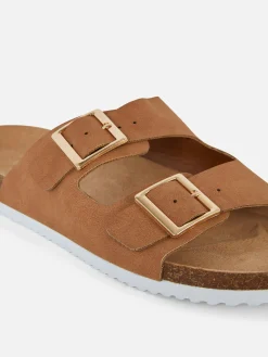 Two Strap Buckle Sandals|Primark