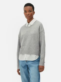 Two-in-One Collared Pullover|Primark New
