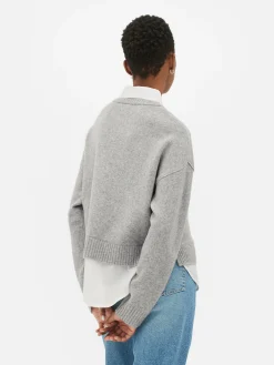 Two-in-One Collared Pullover|Primark New