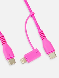 Two-in-One 2M Charging Cable|Primark New