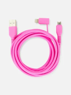Two-in-One 2M USB Charging Cable|Primark Outlet