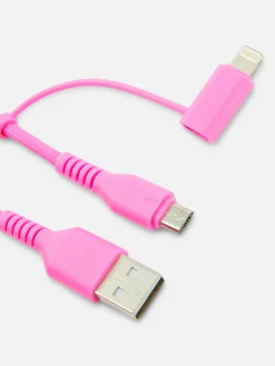 Two-in-One 2M USB Charging Cable|Primark Outlet