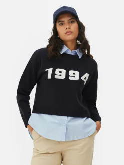 Two-in-One Slogan Sweater And Shirt|Primark Hot