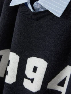 Two-in-One Slogan Sweater And Shirt|Primark Hot