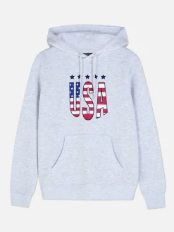 USA Print Hoodie|Primark Online