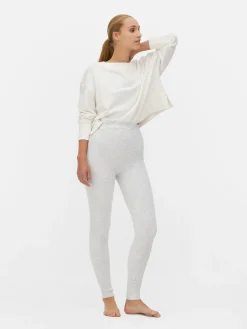Velvet Plush Lined Heather Leggings|Primark Sale