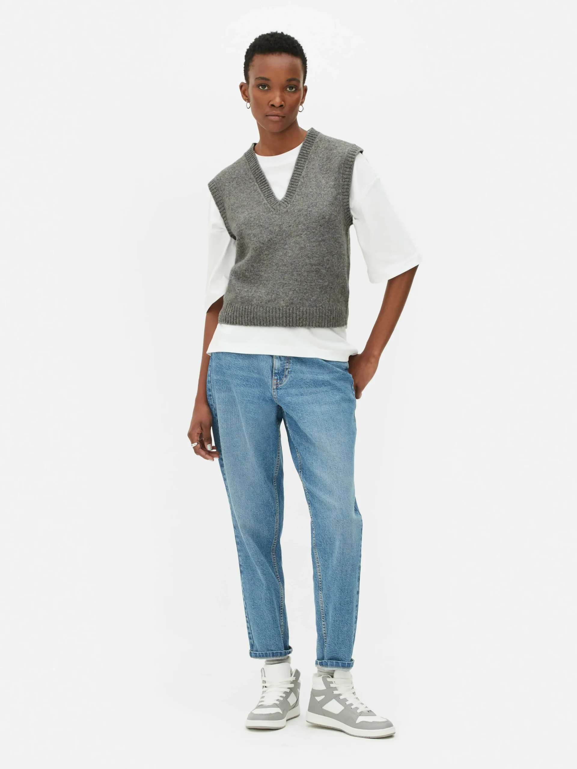 V-Neck Knit Tank|Primark Hot