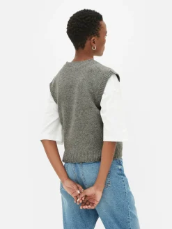 V-Neck Knit Tank|Primark Hot