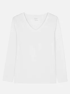 V-Neck Long Sleeve Top|Primark New