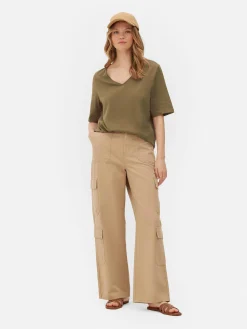 V-Neck Short Sleeve T-Shirt|Primark Sale