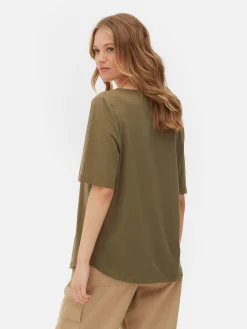 V-Neck Short Sleeve T-Shirt|Primark Sale