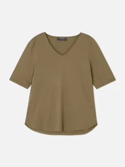V-Neck Short Sleeve T-Shirt|Primark Sale