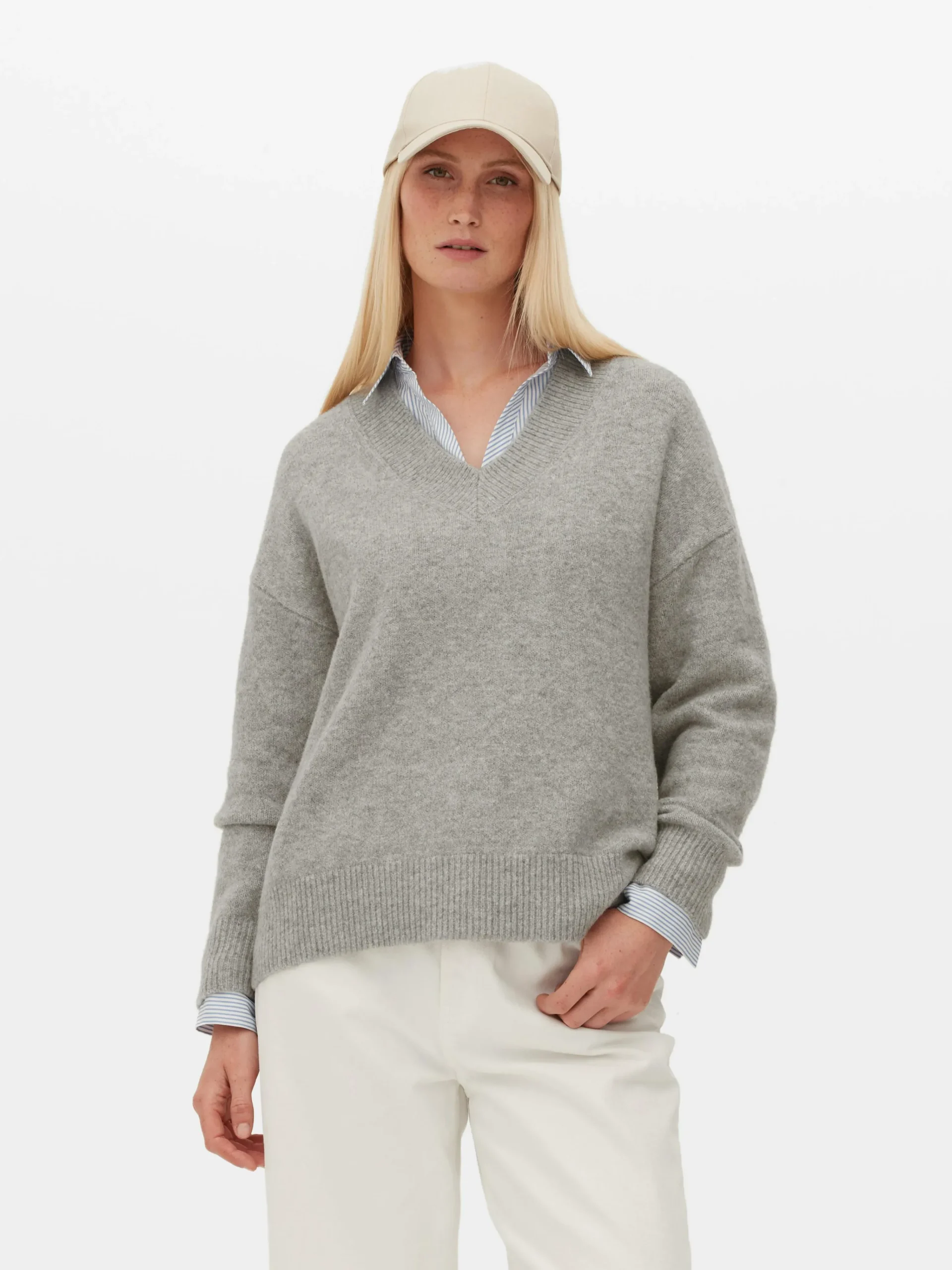 V-neck Sweater|Primark Hot