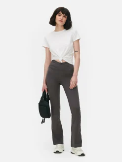 V-Waist Flared Yoga Leggings|Primark Sale