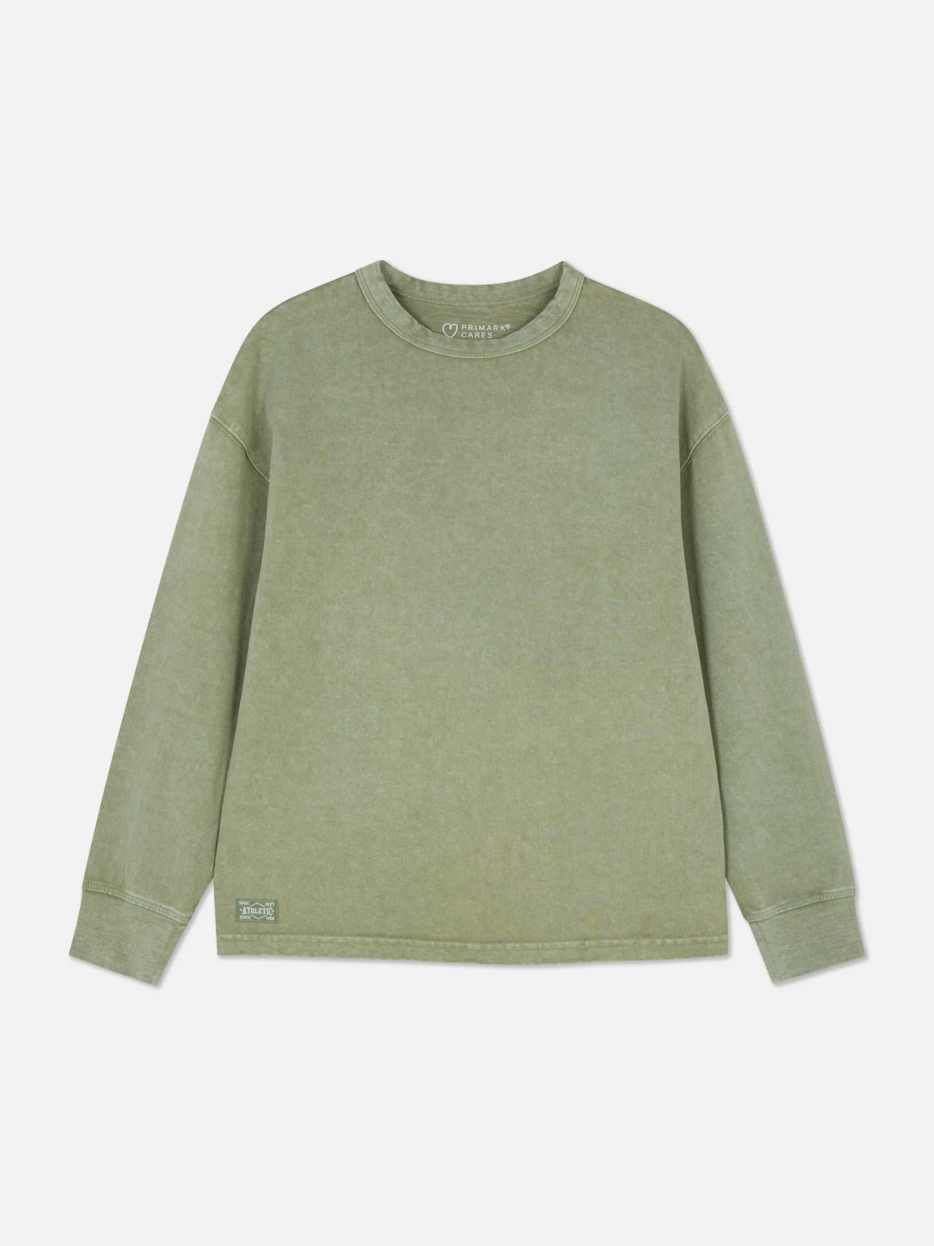 Washed Long Sleeve T-Shirt|Primark