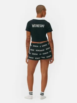 Wednesday Addams Shorts Pajama Set|Primark Discount