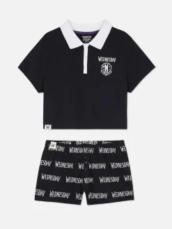 Wednesday Addams Shorts Pajama Set|Primark Discount