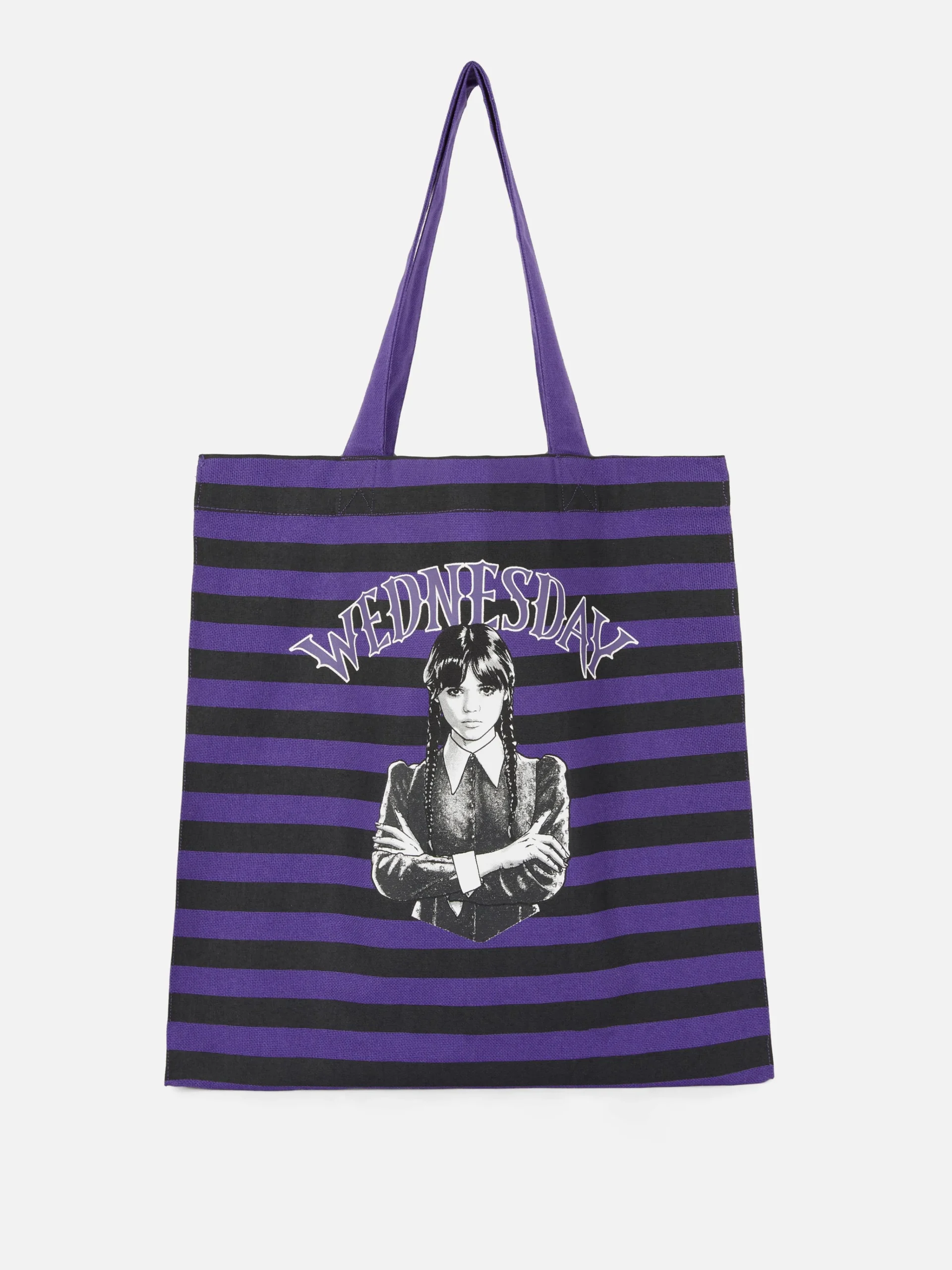 Wednesday Addams Striped Tote|Primark Outlet
