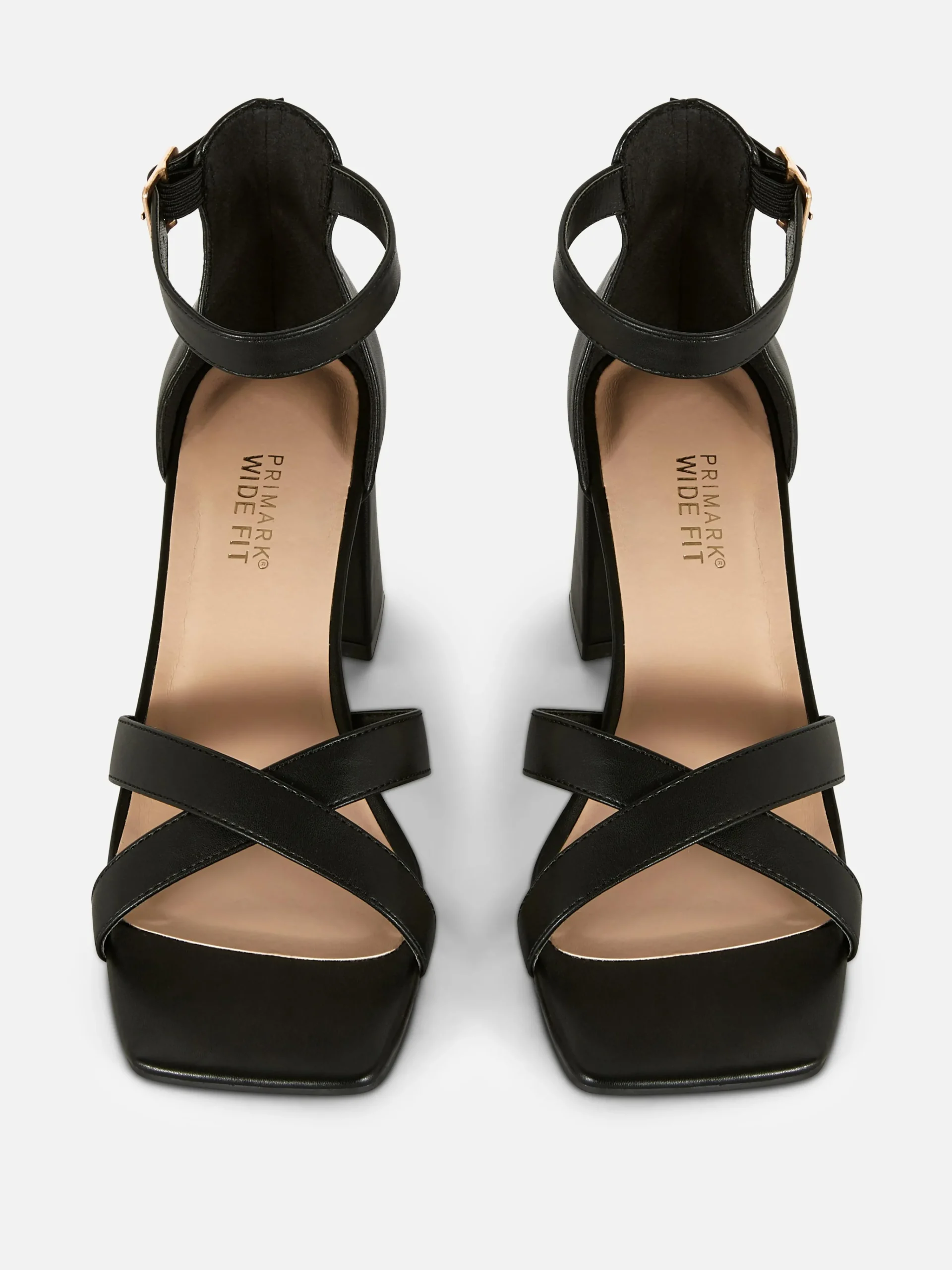 Wide Fit Cross Strap Heels|Primark Hot