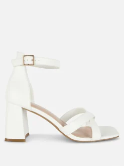 Wide Fit Cross Strap Heels|Primark Sale