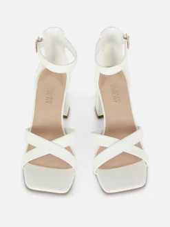 Wide Fit Cross Strap Heels|Primark Sale