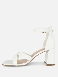 Wide Fit Cross Strap Heels|Primark Sale