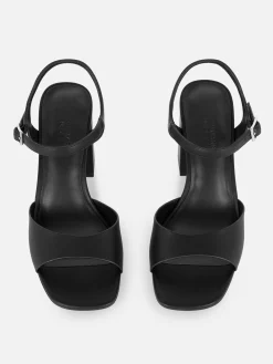 Wide Fit Curved Strap Block Heels|Primark