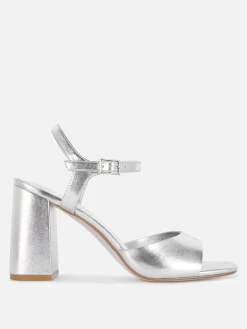 Wide Fit Curved Strap Block Heels|Primark Online