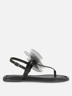 Wide Fit Mesh Bow Sandals|Primark Sale