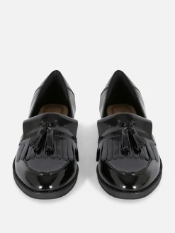 Wide Fit Patent Tassel Loafers|Primark Best